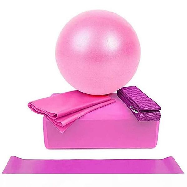 

qualityyoga starter kit 5шта йога комплект оборудования йоги болл йога блок stretch диапазон сопротивление диапазон пилатес упражнение фитне