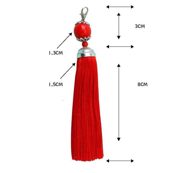 

5pcs polyester hanging tassel key jewelry diy crafts supplies hand making charms pendants tassels beaded fringe h jllbsv