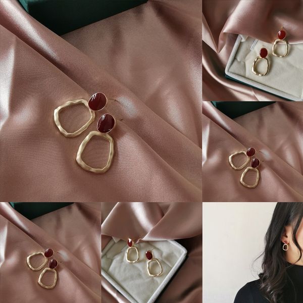 

6cz s'steel sterling pendiente earring amethyst silver heart earring and neckla earrings for women korean zircon earings sweet love ear, Golden