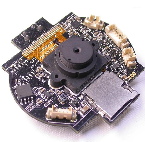 

cameras flat head 3.7mm lens wifi 720p 1/4" h42 cmos image sensor + gm8135s ip camera cctv module pcb +tf slot board +fpc antenna1