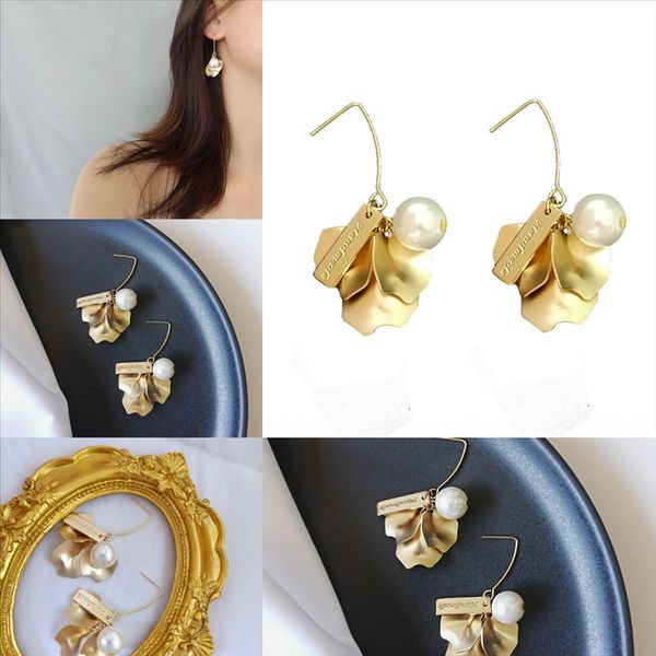 

obg8 nice handmade resin round mermaid druzy earring jewerly earring 925s trendy simple stainless steel tone wholesaling resin stone, Golden