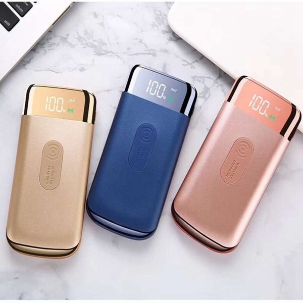 

new 20000 ma charging digital display mobile supply qi three in one wirels power bank