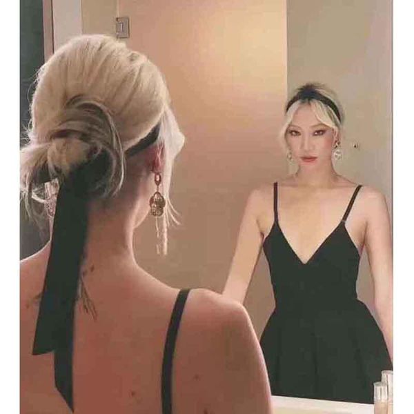 

cosmicchic 2020 summer spaghetti strap dress nightclub deep v high waist elegant mini black party dress sundress holiday, Black;gray