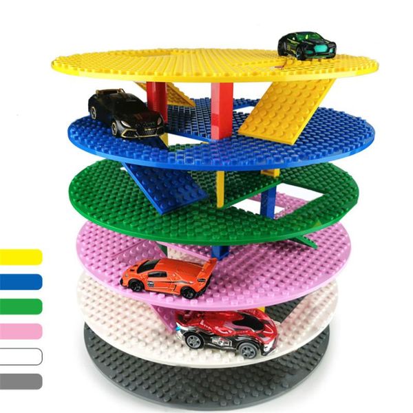 

6 colors baseplates city street view round parking lot base plate building blocks bricks diy educational kids toys qylheb mywjqq