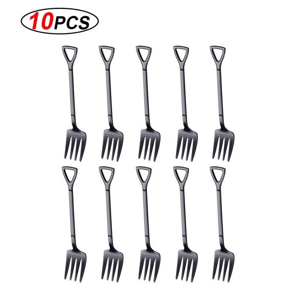 

10pc stainless steel shovel coffee spoon set creative tea spoon shovel dessert spoon christmas gift tableware ice tool h bbyzcu