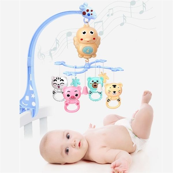 

baby rattles crib mobiles toy remote control rotating crib mobile bed toys musical educational toys newborn infant baby boy toy y200111