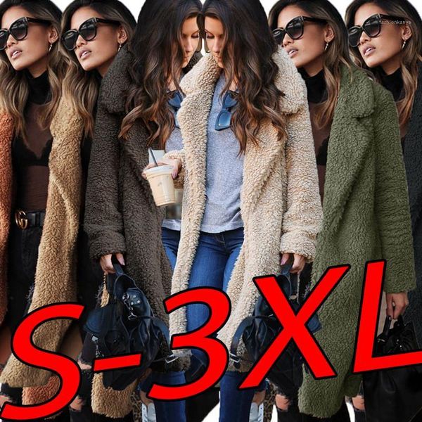 

turn down collar coats long sleeved spring coat women long jackets winter autumn woolen, Black;brown