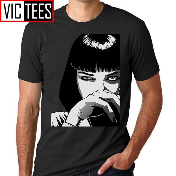 

men sweat t shirts pulp fiction mia wallace t-shirts for men male cotton tees great discount teenage tees sport hooded sweatshirt hoodie
