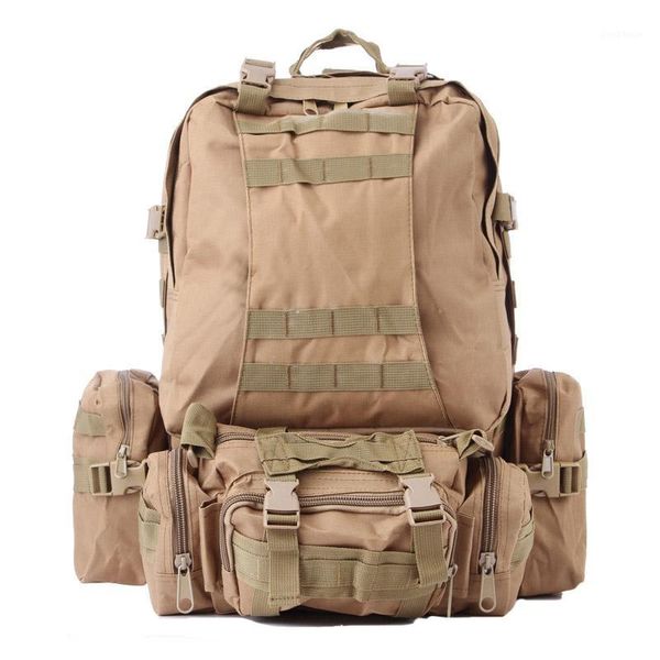 

outdoor bags 4 in 1tactical backpack 50l molle army rucksack men sports bag for travel camping hiking1