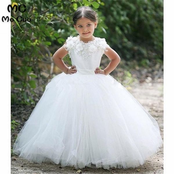 

kids prom dresses 2020 ball baby dresses for girls first communion for girls white flower girl weddings, Red;yellow