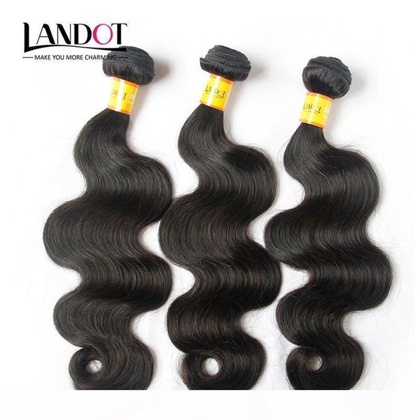 

9a grade malaysian body wave virgin human hair weave bundles 3pcs unprocessed malaysian remy hair extensions soft full tangle color 1b, Black