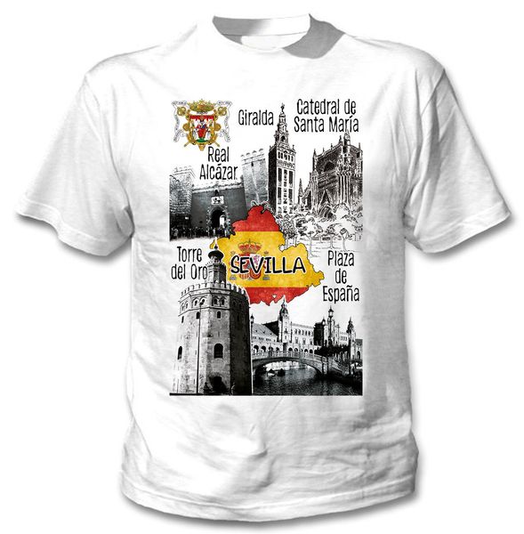 

2019 sevilla spain - new cotton white tshirt sport hooded sweatshirt hoodie