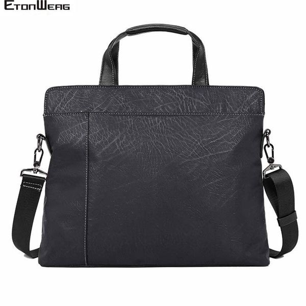 

men's computer lapbriefcase business office tote male waterproof pu leather handbag women casual shoulder travel bags large