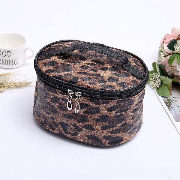 

2019 classic leopard makeup bag faux leather sanke toiletry bag zebra cosmetic case women accessories gift bag domil1265
