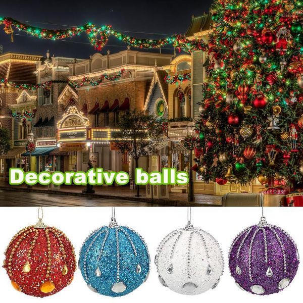 

christmas tree foam glitter ball baubles festival xmas ornaments creative1