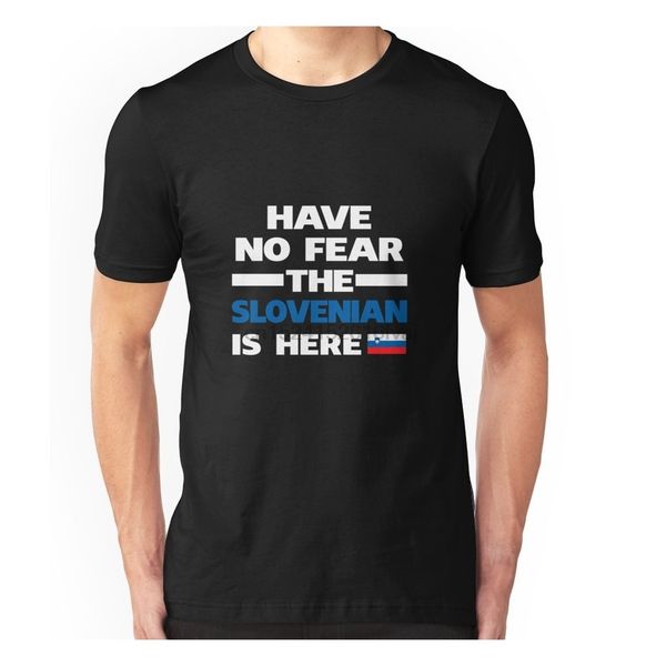 

no fear slovenian is here slovenia pride cotton short sleeve for men 6 colors hoodie designers t shirts sweatshirt