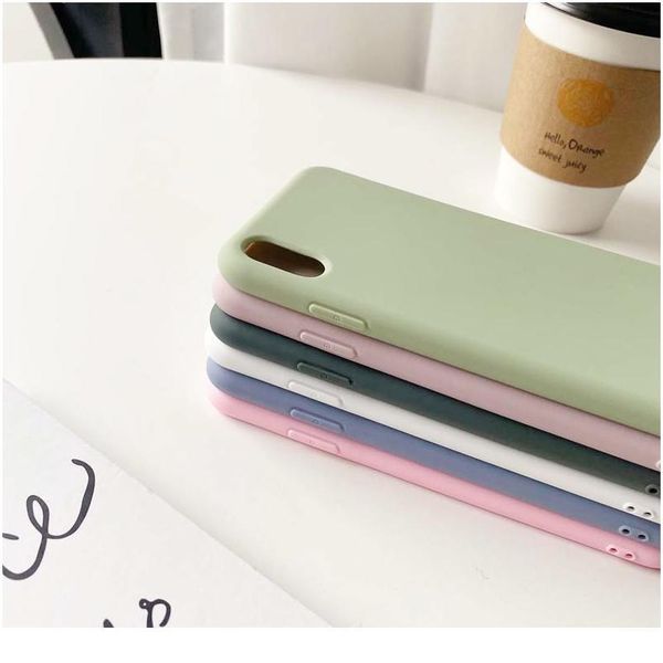 

luxury matte soft sile phone case for 12 11 pro xs max x xr 6 6s 7 8 plus se2 shockpro bbychu