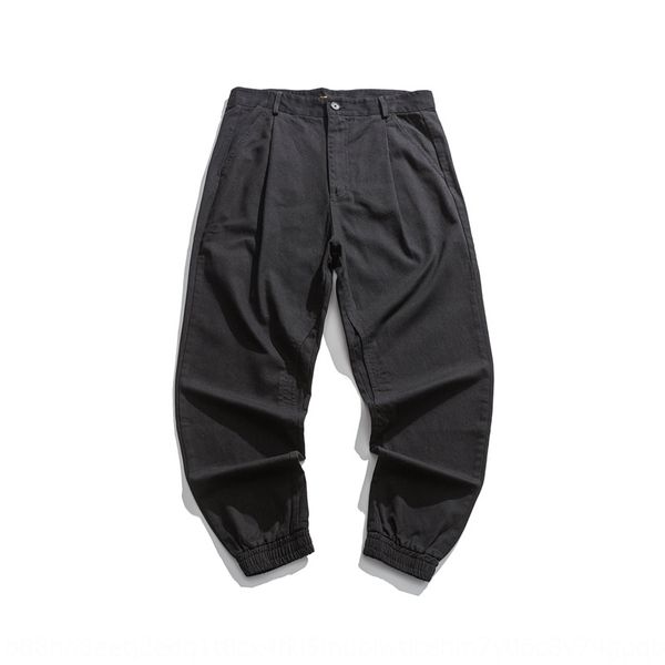 

not vulgar casual autumn casual loose fashion pants men's straight tube slim pants men jkmzd, Blue