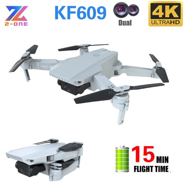 

kf609 mini drone 4k with camera hd drones rc quadcopter fpv wifi quadrocopters dual camera follow optical flow remote control