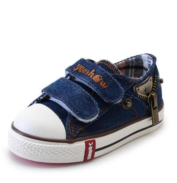 

2019 canvas children shoes sport breathable boys sneakers brand kids shoes for girls jeans denim casual child flat boots 19 37 sqcmrz, Black