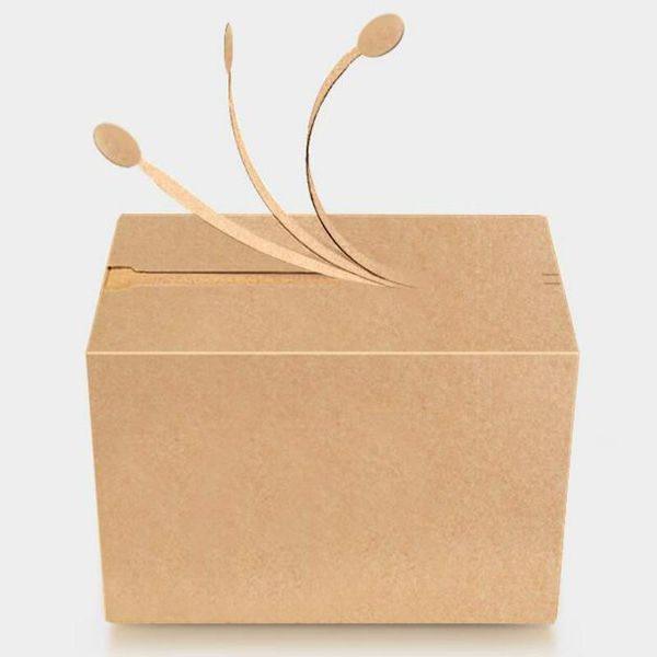 

gift wrap 10pcs/lot kraft paper box with glue easy packing mailing boxes 91080101