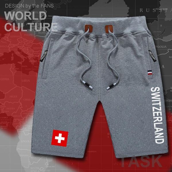 

swiss confederation switzerlandmens shorts beach new men's board shorts flag workout zipper 2020 che ch confoederatio helvetica1, White;black