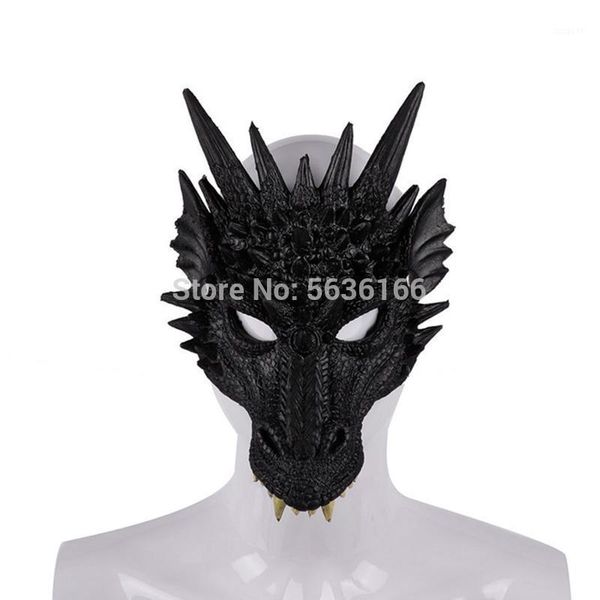

kids halloween decoration carnival party costume dragon cosplay masquerade pu foaming 3d animal dragon mask1