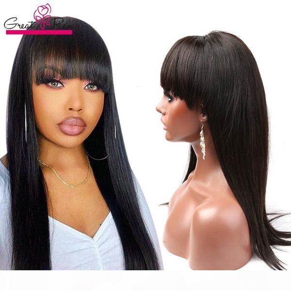 

lace front wigs drown hairline raw virgin peruvian hair glueless full lace wigs human hair wig with baby hair greatremy, Black