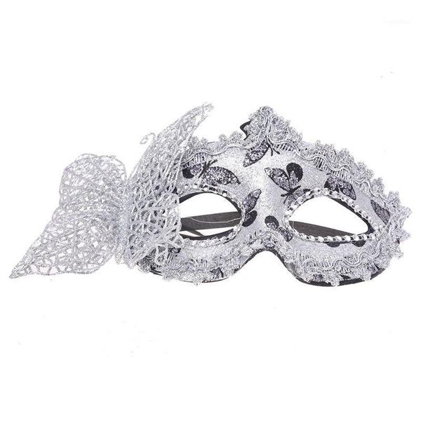 

party masks lixf venetian mask venice carnival plastic halloween performance silver1
