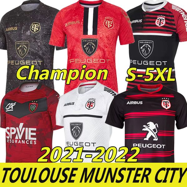 

3xl 4xl 5xl toulouse munster city rugby jerseys 2021 2022 home away champion 19 20 stade toulousain league jersey lentulus shirts leisure sp, Black;gray