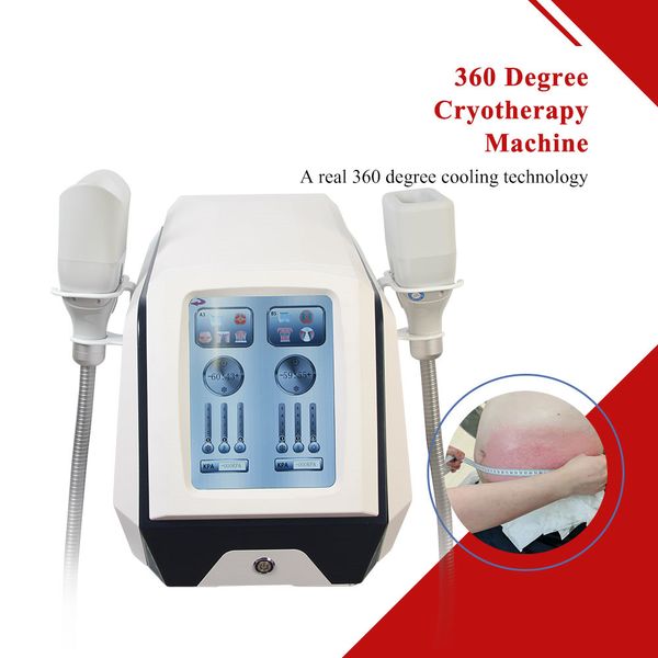 Máquina de emagrecimento do congelamento gordo portátil seis tratamento mãos Cryo vácuo Celulite Redução Cryolipolysis Body Contouring Equipamento