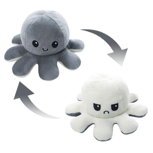 

two sided ocs plush stuffed doll toy different moods soft simulation ocs plush toy for kids cute animal doll h jllwbp