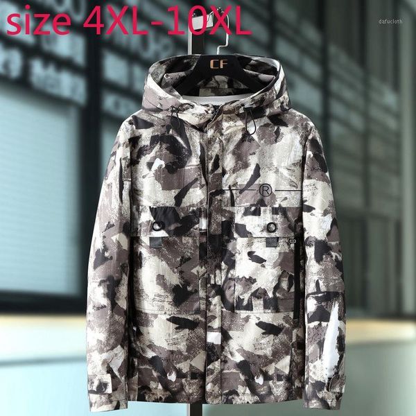 

new arrival fashion super large men camouflage casual print loose mens jackets and coats plus size 3xl 4xl 5xl 6xl 7xl 8xl 9xl1, Black;brown