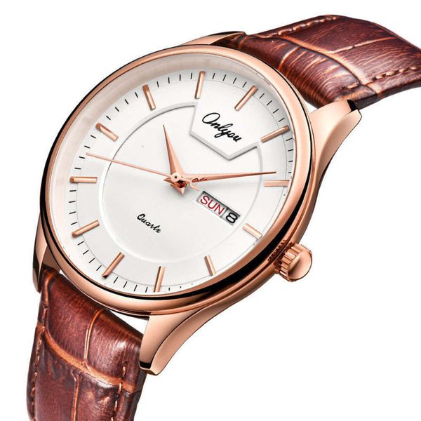 

price new wristwatch waterproof batch 2020 new two-year engraved wristwatch for men and women, Slivery;brown