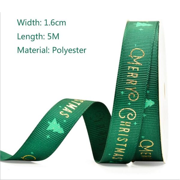 

yoriwoo 5м с рождеством ленты полиэстер свадеб украшения diy лук карты подарочный пакет торт wrap шитье ткани xmas tree jllich