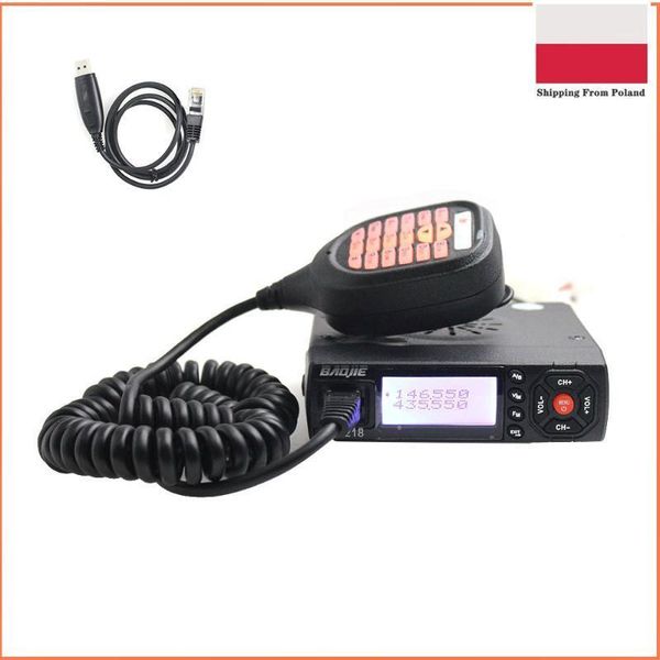 

baojie bj-bj-218 z218 kt8900 dual band vhf uhf mobile radio bj 218 transceiver 20 / 25w auto walkie talkie 10 km mini ham radio1