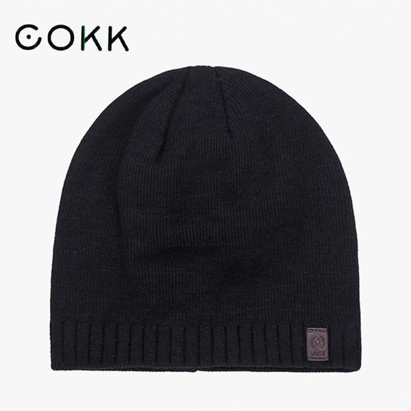 

cokk winter hat мужчины beanie solid color повседневная толстые velvet теплое ухо защитить зимние шапки для мужчин черного bonnet gorras sku, Blue;gray