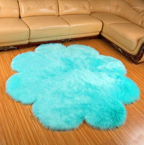 

fluffy round rug carpets for living room decor faux fur carpet kids room long plush rugs for bedroom shaggy area rug modern mat1