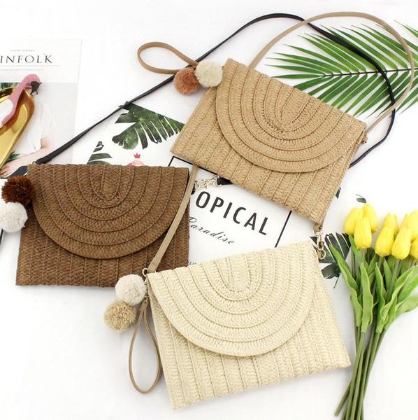 

waist bags women handbag girls rattan straw bag woven square crossbody beach summer bali bohemia boho flap messenger bags1