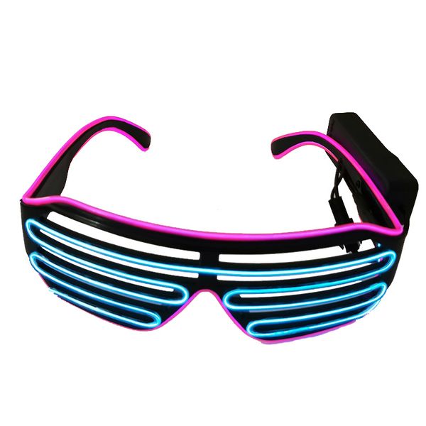 

new style el wire halloween disco nightclub luminous glasses with wireless wedding decoration glow party sup