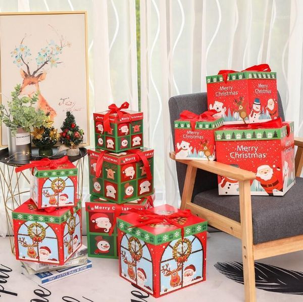

gift wrap 3 pcs/set christmas box decorations paper candy tree ornament1