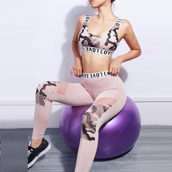 

@40 women seamless yoga set fitness clothing ladies' print high waist hip bottom pants running fitness yoga blouse pant suit1, White;red