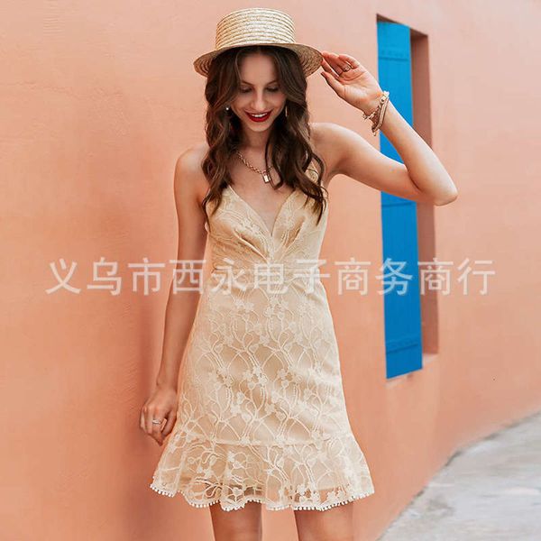 

2020 short lace party dress, Black;gray