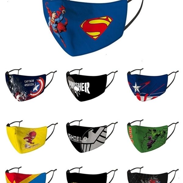 

designer reusable and washable kids face print super hero spider man anti pm2.5 haze dustproof protective mask sale blac