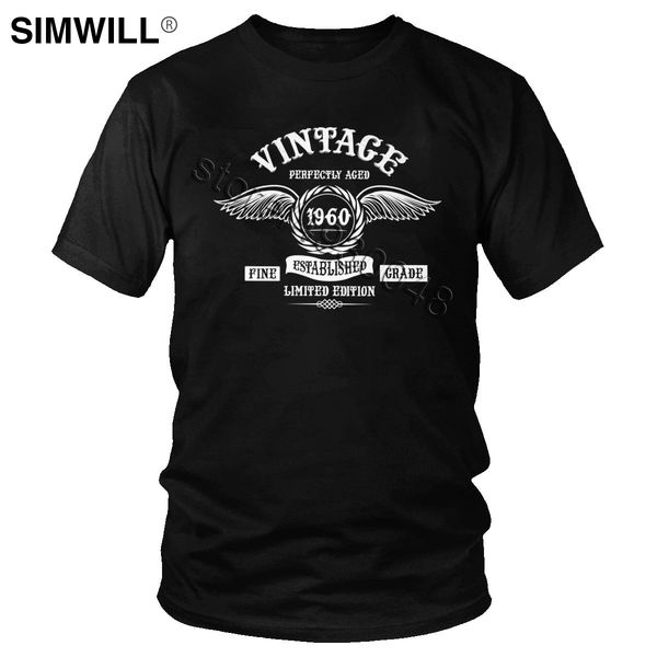 

sport fashion latest vintage perfectly aged 1960 t-shirt short sleeves legend celebration anniversary cotton t shirt birthday gift tee