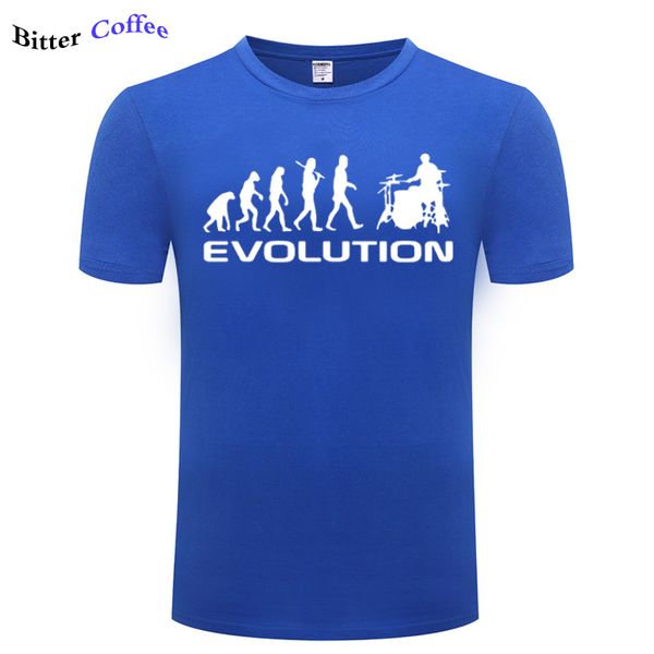 

mens t-shirt casual men drummer evolution funny music humor drums t shirt new short sleeve tees plus size sport hooded sweatshirt hoodie