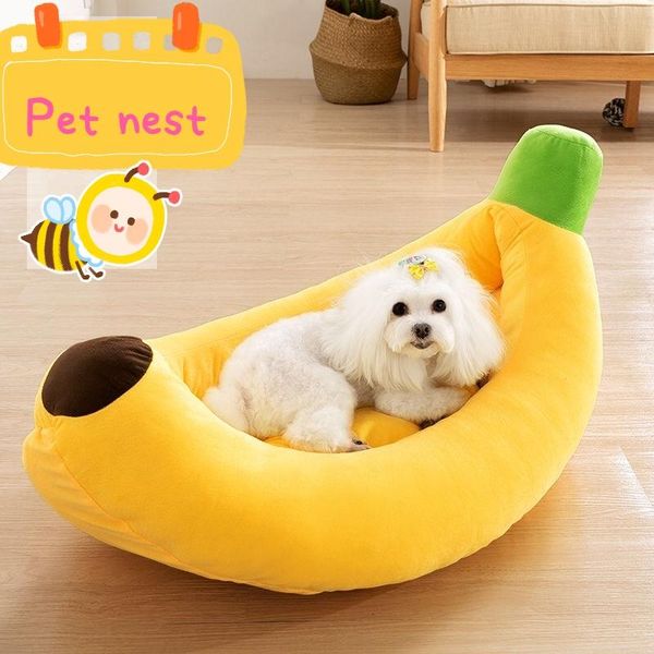 

cat beds & furniture cute cartoon creative banana kennel small and medium-sized dog pet litter mat supplies