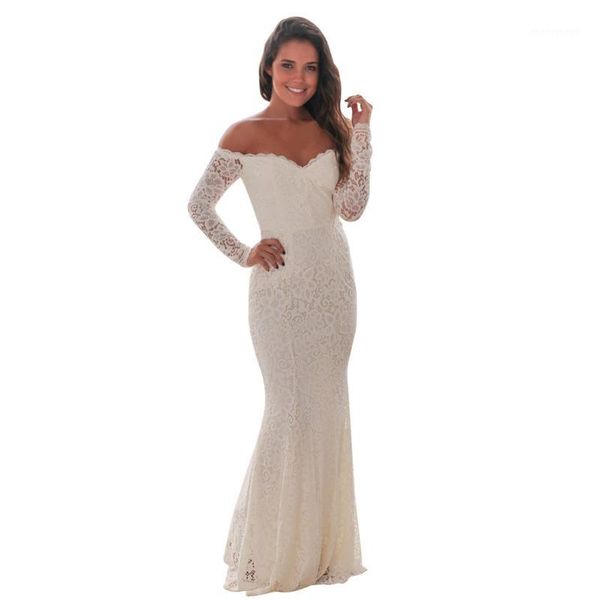 

party dresses women red dress long sleeve mermaid perspective floral maxi frock wedding bridesmaid robe1, White;black