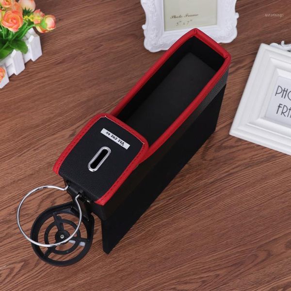 

1pc convenient practical truck seat side drinks can cup bottle mount storage box1