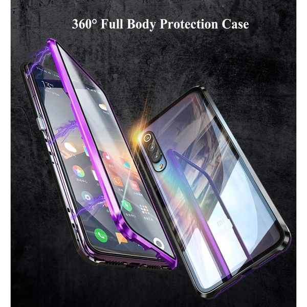 

double side 360 degree magnetic adsorption glass case for mi xiaomi redmi note 9s 9 10x 9t pro k20 bbylor